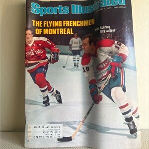 Vintage Sports Illustrated Magazine Cover- the flying Frenchmen feb 1977